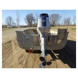 1976 Lund Boat with 75hp Evinrude and EZ Load Trailer