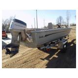 1976 Lund Boat with 75hp Evinrude and EZ Load Trailer