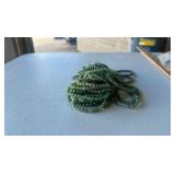 Green Aventurine 6mm Gemstones Bead Stretch Bracelet-DARK  (Lot 50)