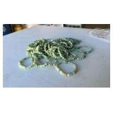 Green Aventurine 8mm Gemstones Bead Stretch Bracelet-DARK  (Lot 50)