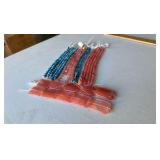 Gemstone Bead Strands 8 inch- Cherry Quartz & Blue Crazy Lace Agate (Lot 21)