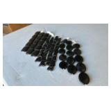 Gemstone Bead Strands 8 inch matte Black Onyx (Lot 10ea) -