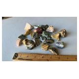 Ocean Jasper rocks 20 mixed size stones (Lot 20ea)