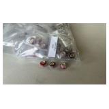 14mm Shades of Pink Swirls Large Hole Glass Beads-A006341 200 Pieces Included