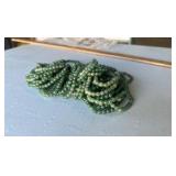 Green Aventurine 6mm Gemstones Bead Stretch Bracelet-DARK  (Lot 50)