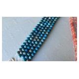 Gemstone Bead Strands 8 inch- Cherry Quartz and Blue Crazy Lace Agate (Lot 21)