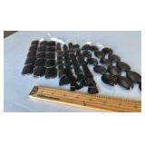 Gemstone Bead Strands 8 inch matte Black Onyx (Lot 10ea) -