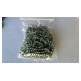 Green Aventurine 6mm Gemstones Bead Stretch Bracelet-DARK  (Lot 50)