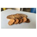 Wood bases for gemstone specimens (lot of 8)