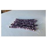 10 strands of chevron Amethyst in 12mm round in 8” strand (Lot of 10)