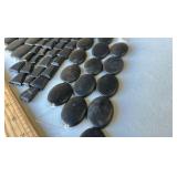 Gemstone Bead Strands 8 inch matte Black Onyx (Lot 10ea) -