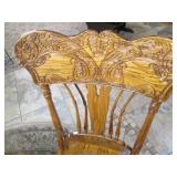 Gorgeous wood round pedestal dining...
