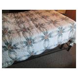 Black tubular metal full size bed w...