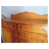 Stunning wood royal armoire with dr...
