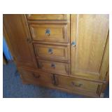 Stunning wood royal armoire with dr...