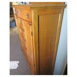 Stunning wood royal armoire with dr...