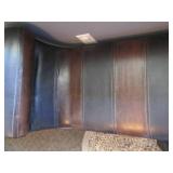 Beveled edge pleather bench looks p...