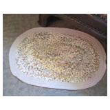 Beveled edge pleather bench looks p...