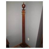 Solid Wood pedestal coat rack with ...