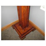 Solid Wood pedestal coat rack with ...