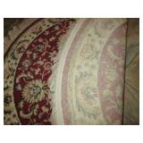 Decorative round entry rug approx 3...