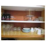 Corelle Ivy print mugs and saucers,...
