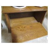 Wood bread box and ceramic Maitre D...