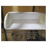 Metal Breadbox and hanging tin for ...