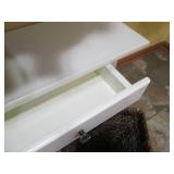 Painted White entry bench with draw...