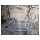 Glass measuring cups, cake pan, Sto...
