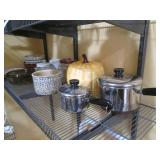 Stoneware crocks, glass bakeware an...