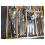 Wooden Silverware drawer organizer ...
