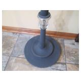 Heavy Brass tone floor lamp with mi...