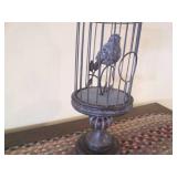 Very Heavy Bird in a pedestal Cage ...