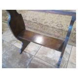 Wood dual tier quilt rack approx 32...