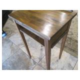 Vintage wood telephone stand with u...