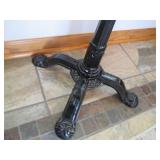 Metal base plant stand with wood to...
