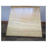 Metal base plant stand with wood to...
