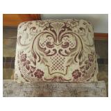 Floral scroll upholstered with wood...