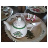 Cut glass Pitcher with matching dri...