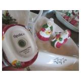 Cut glass Pitcher with matching dri...