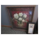26x32 Ornately framed Floral wall a...