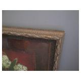 26x32 Ornately framed Floral wall a...
