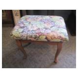 Embroidered and upholstered wood fr...