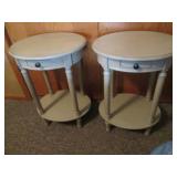 Pair of beautiful oval dual tier en...