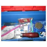 Small toolbox with misc house/hardw...