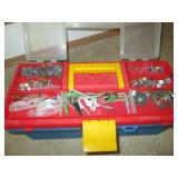 Small toolbox with misc house/hardw...