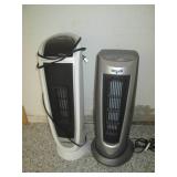 Pair of Lasko oscillating tower fan...