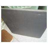 Black metal framed standard card ta...