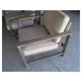 2-Wood framed Patio chairs with cus...